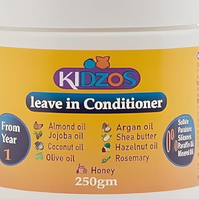 Kidzos Leave In Conditioner 0% Paraben&Silicones, 0% Paraffin Oil, 0% Sulfate,0% Minerol Oil-250gm - Image 3